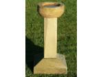 Carved Stone Birdbath