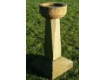Carved Stone Birdbath