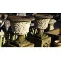 Pair Weathered Stone Urns (SOLD)