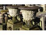 Pair Weathered Stone Urns (SOLD)