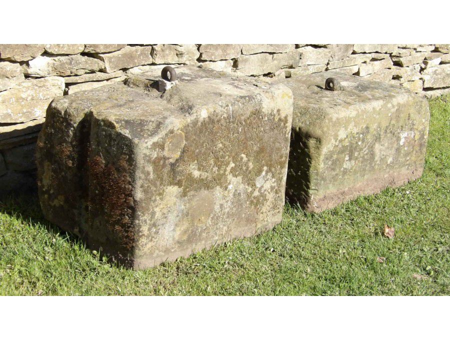 Two Old Cheese Press Stones