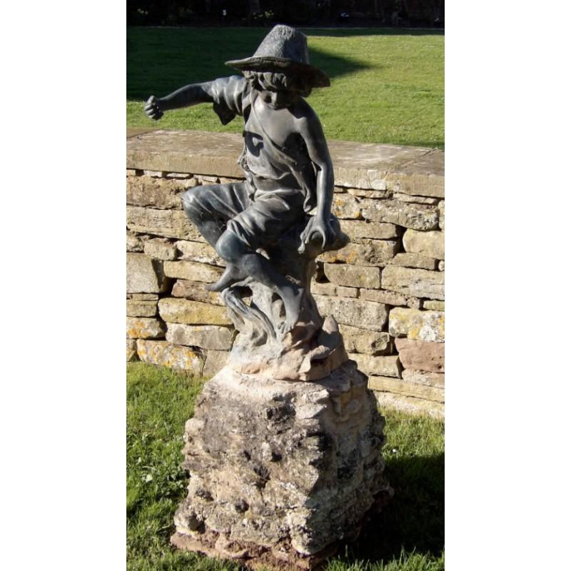 Weathered Bronze Statue Garden Sculpture Holloways Garden Ornaments