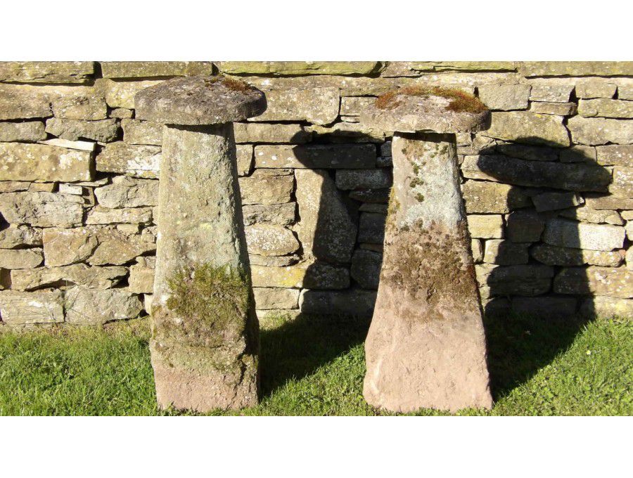 Two Old Staddle Stones