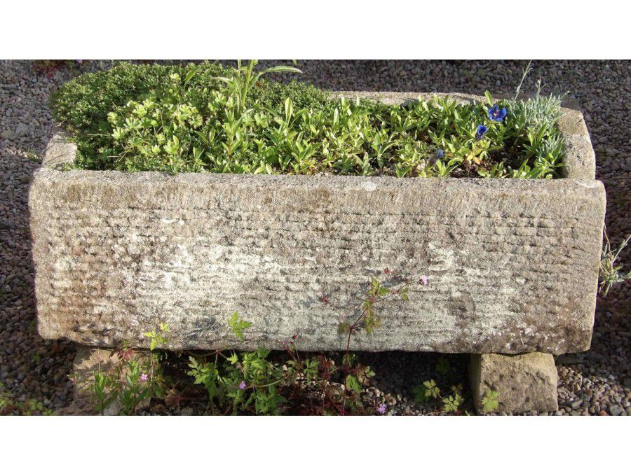 Old Rectangular Stone Trough