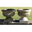 Pair Antique Stone Urns