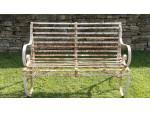 Vintage Wrought-Iron Bench