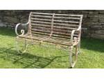 Vintage Wrought-Iron Bench