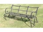 Vintage Wrought-Iron Bench