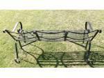 Vintage Wrought-Iron Bench