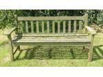 Weathered Teak Garden Bench