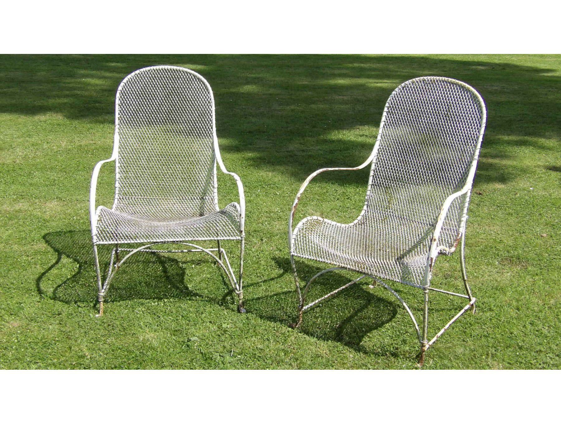 Pair of Vintage Garden Chairs