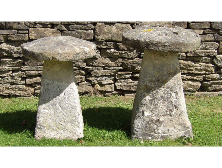 Two Old Staddle Stones