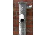 An antique lead pump