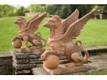 Pair of Terracotta Griffins