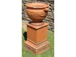 Vintage Terracotta Urn on Plinth