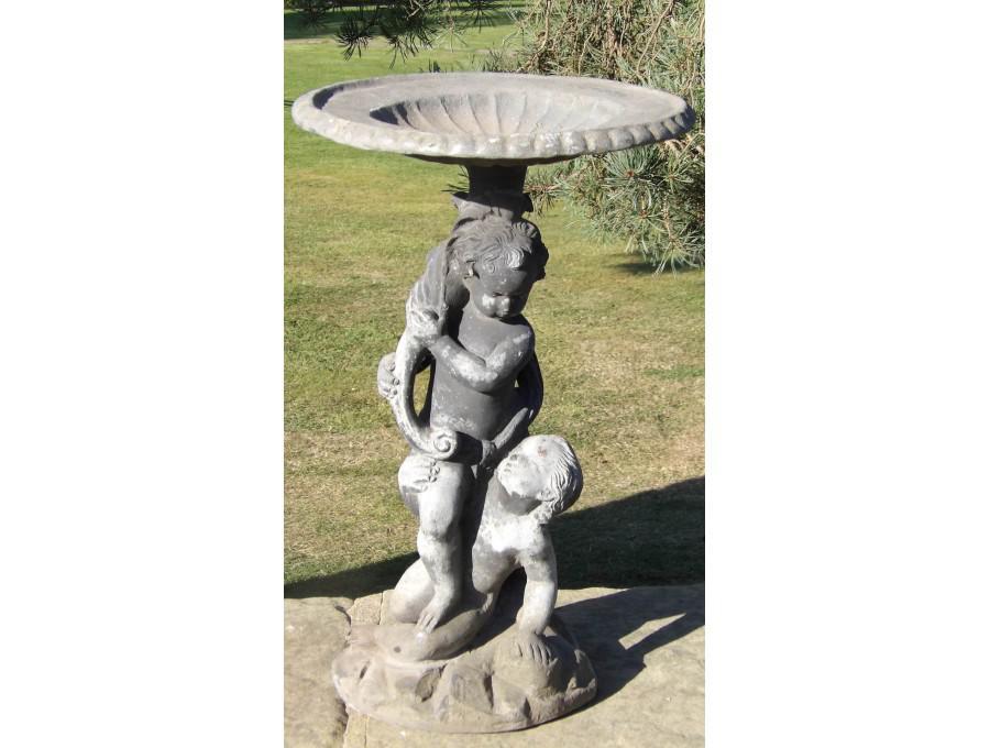 Vintage Lead Birdbath