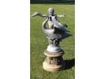 Side view of fountain 