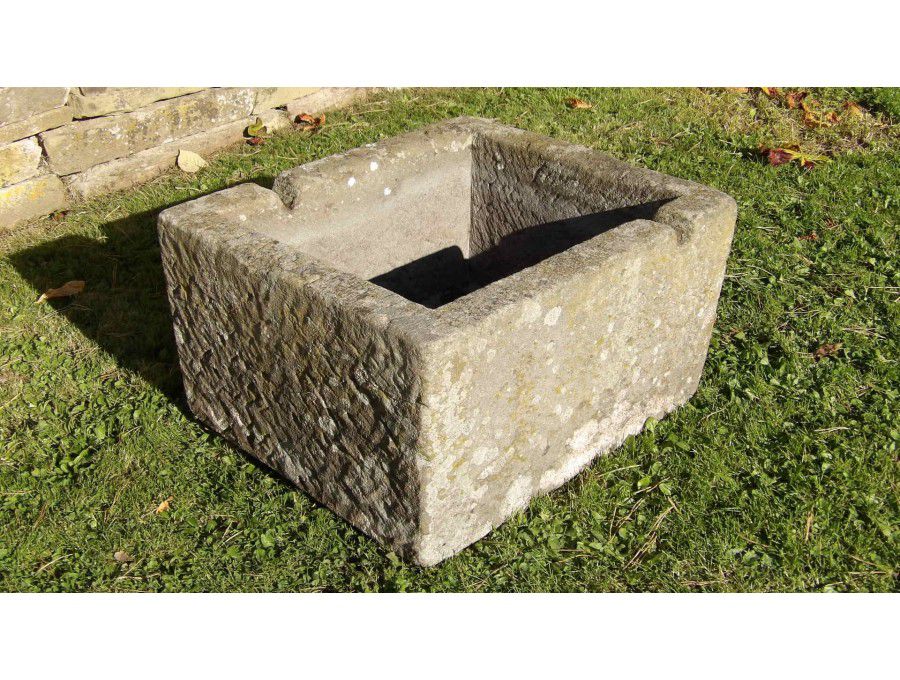Old rectangular stone trough