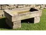 Old stone sink on blocks