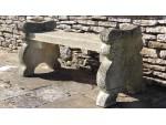 Antique limestone bench