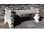Antique limestone bench