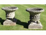 Pair of large garden planters