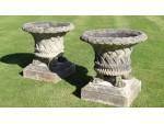 Pair of large garden planters