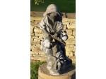 Antique lead garden figure