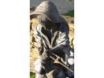 Close up of  lead garden figure