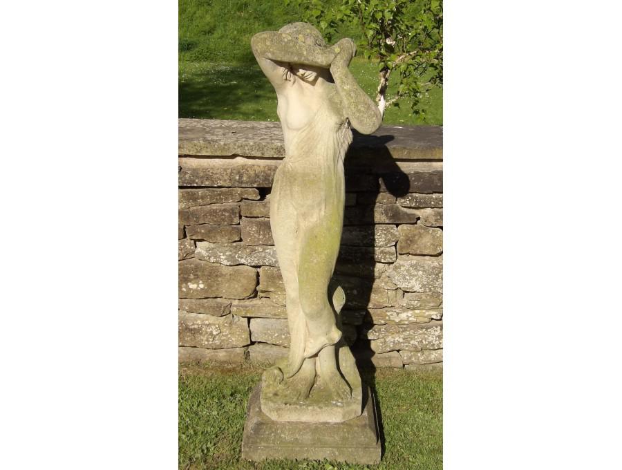 Weathered Garden Statue