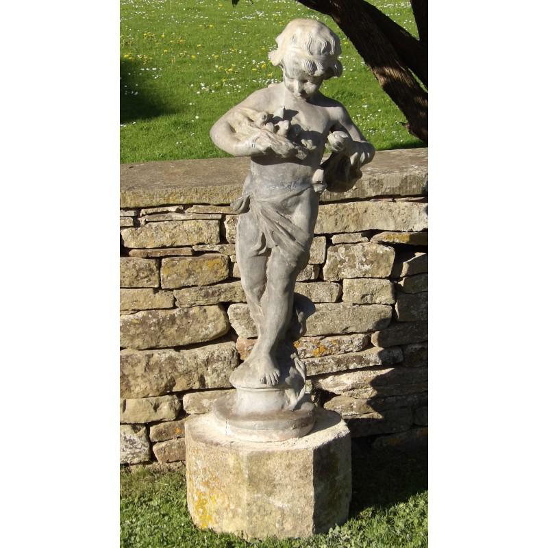 Vintage Lead Garden Statue Holloways Garden Antiques and Ornaments