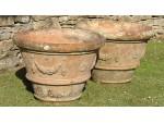A Pair of Vintage Terracotta Planters