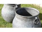 Two Antique Copper Planters