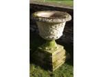 Weathered Stone Garden Urn