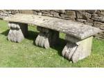 A Vintage Curved Garden Seat
