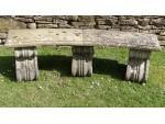 A Vintage Curved Garden Seat