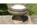 An Antique Marble Birdbath