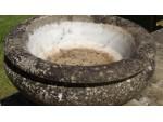 An Antique Marble Birdbath