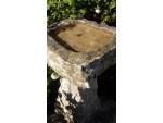 Antique Limestone Birdbath
