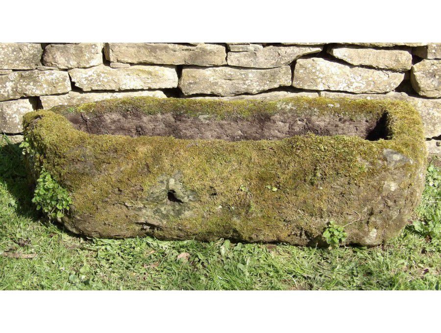 An Old Rectangular Stone Trough