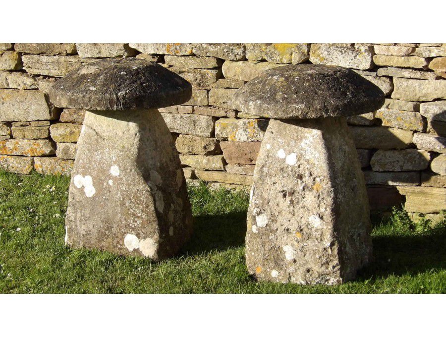 Two Antique Staddlestones