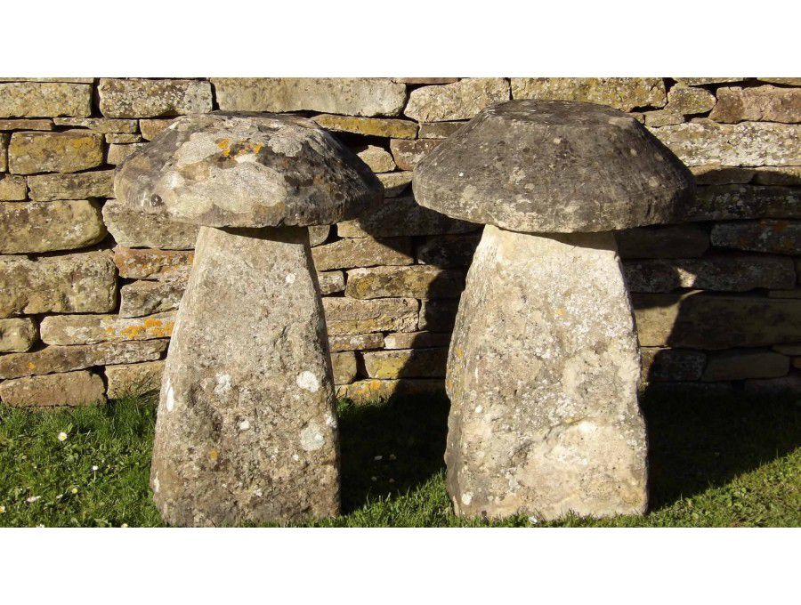 Two Antique Staddle Stones