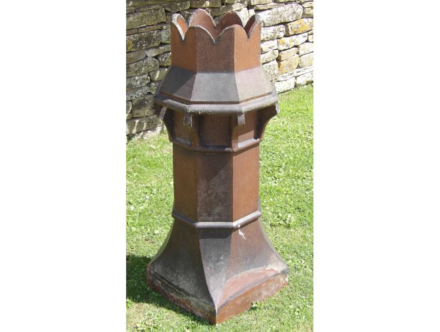 Salvaged Glazed Chimney Pot