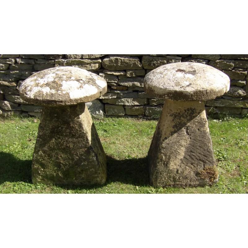 Two Antique Staddlestones