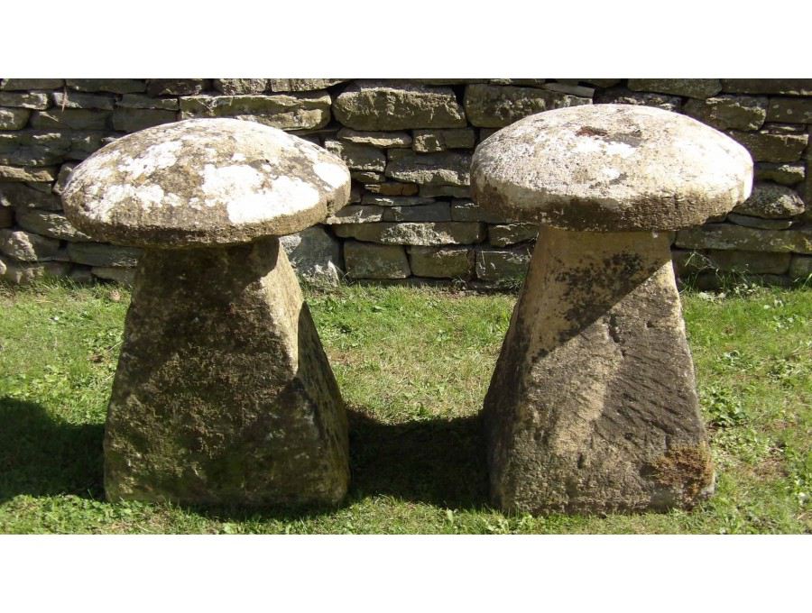 Two Antique Staddlestones