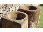 Pair of Stone Corner Troughs