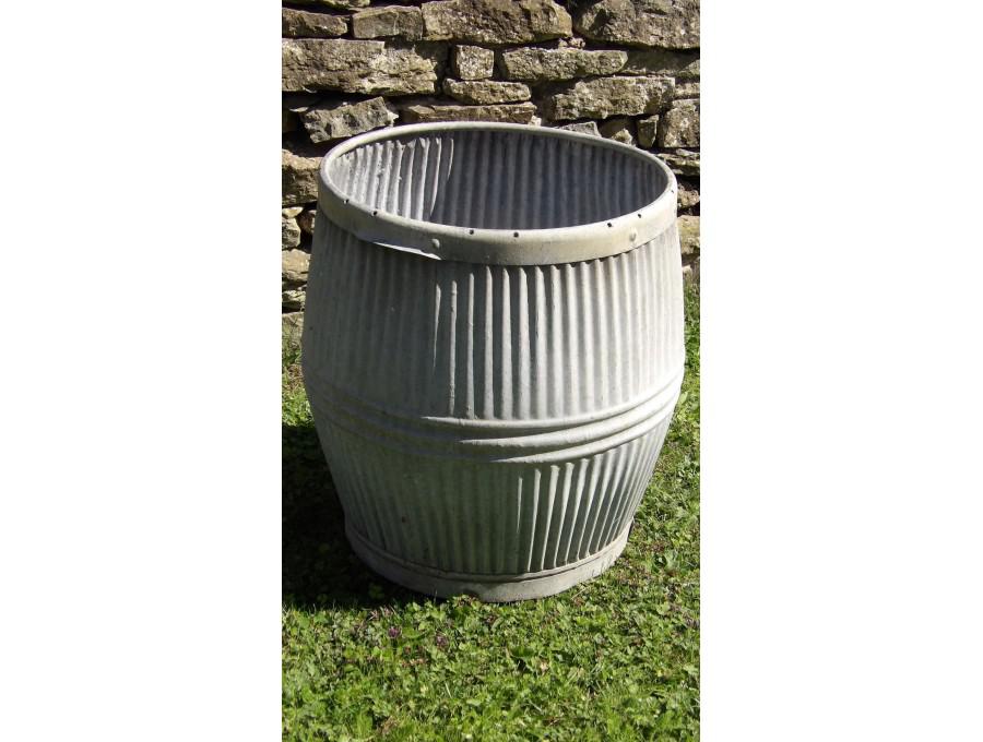 Vintage Galvanised Iron Planter