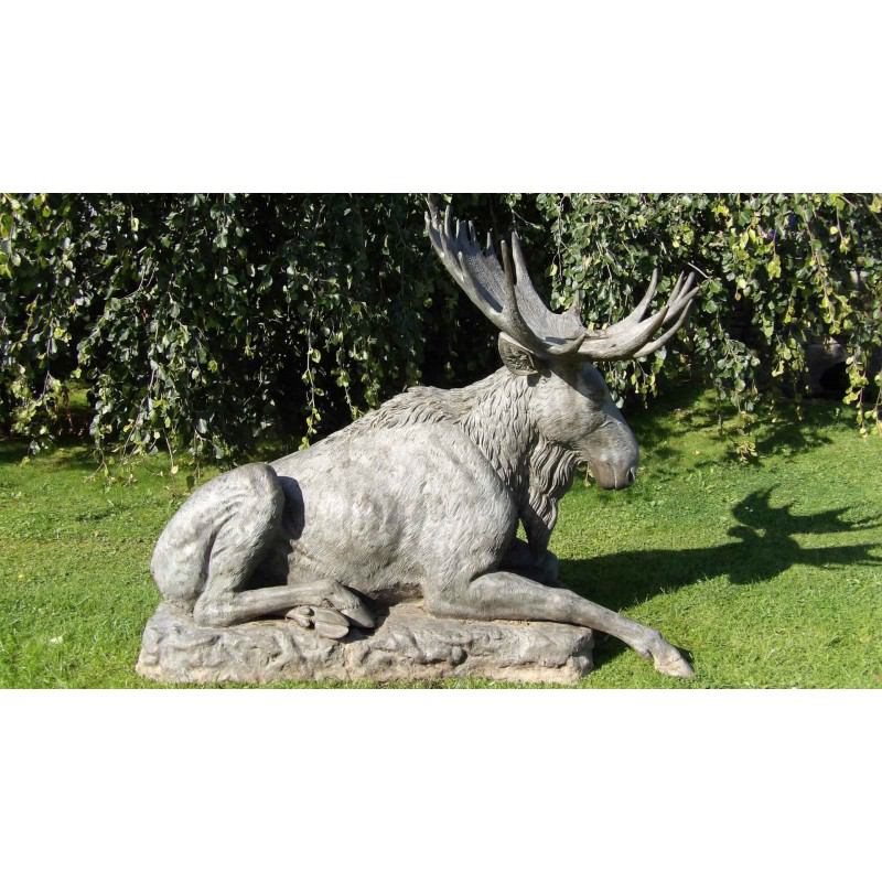 Large Bronze Statue of a Moose