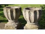 Pair of Weathered Garden Planters