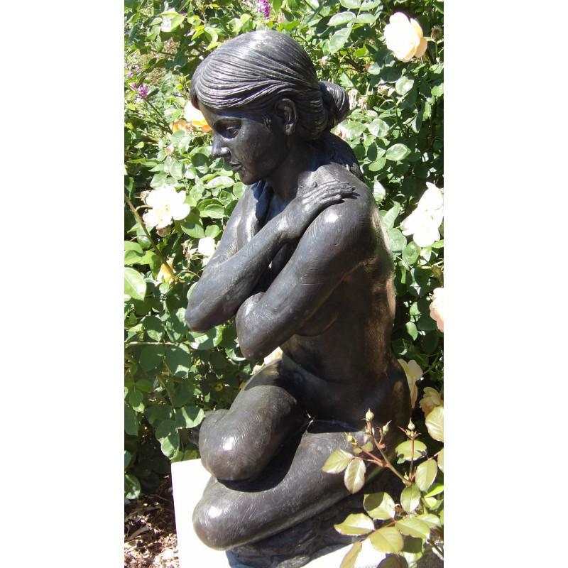 Bronze Garden Statue of a Girl Holloways Garden Ornaments